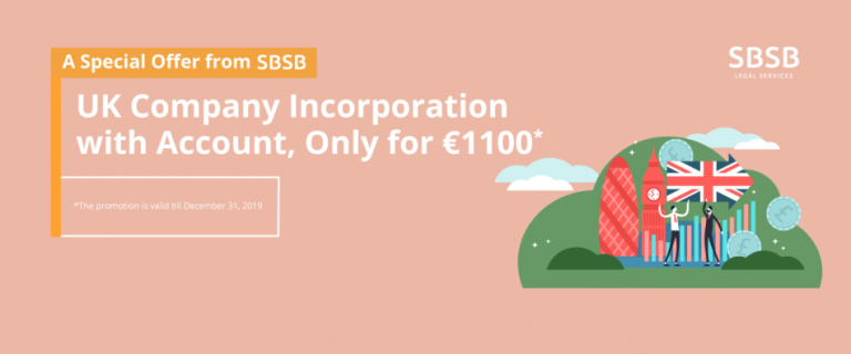 Special offer: A UK company with an account, just 1100 euro!