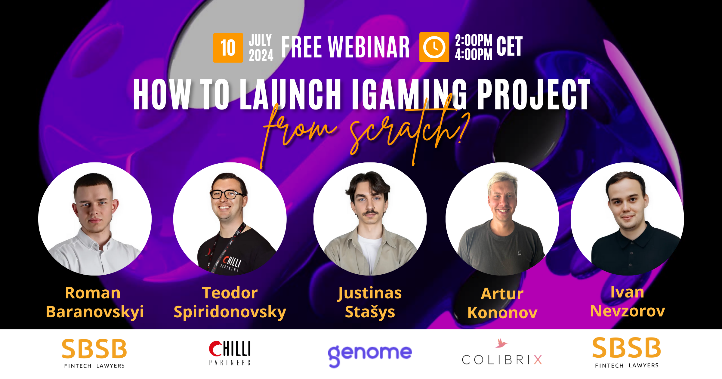 Free Webinar: “How to launch iGaming project from scratch?”